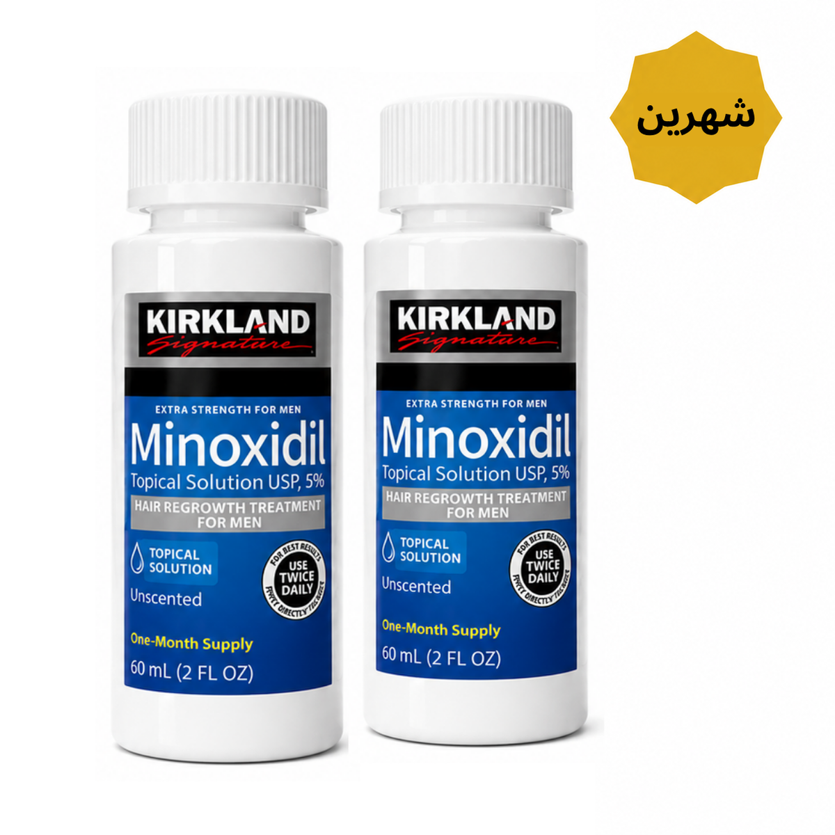 Lotion Kirkland 5 % pour hommes, 2 mois